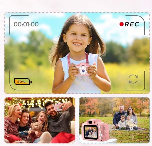 Mini appareil photo numérique pour enfants, jouets pour garçons et filles, vidéo pour tout-petits